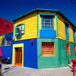 Argentina Buenos Aires La Boca colorful houses